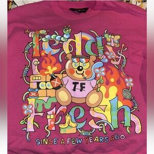 Teddy Fresh M Med Medium Party Since Sweatshirt Mens Med Multicolor Graphic READ